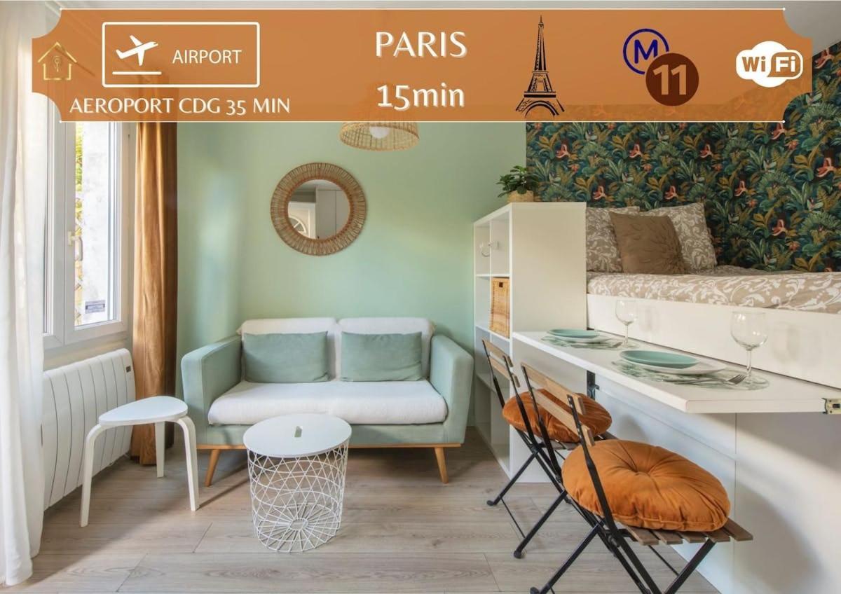 Benfleet 2 Cocooning Studio Proche Paris Romainville Luaran gambar
